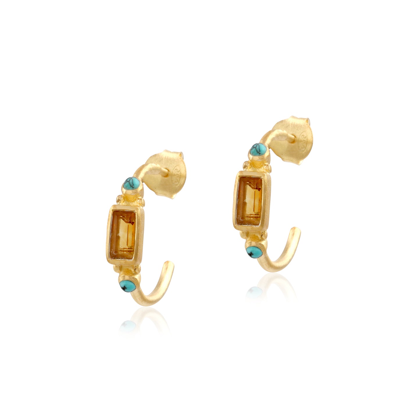 Designer Multi Gemstone Earring made with 925 Sterling Silver