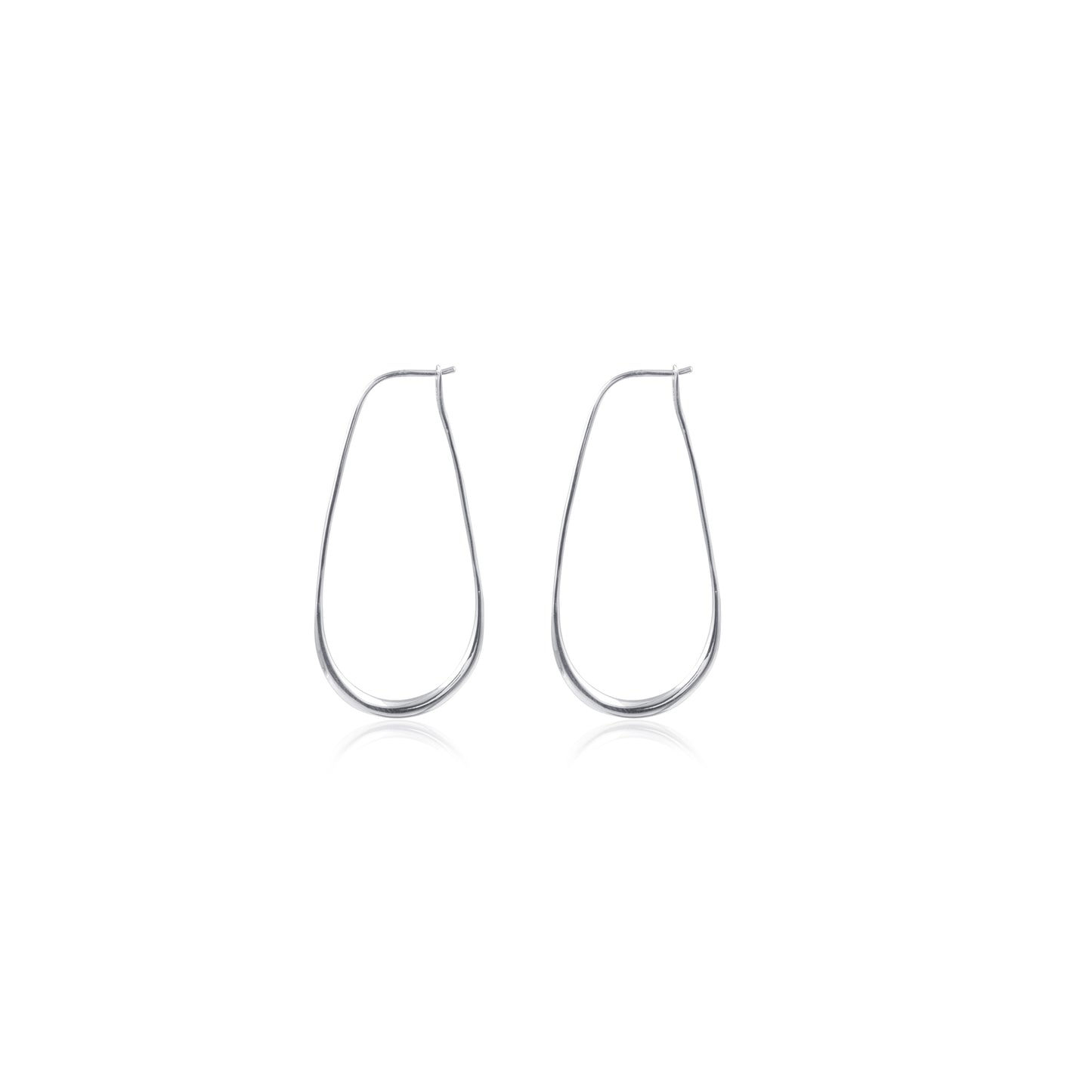 Minimalist Wire Loop Hoop Earring for Women