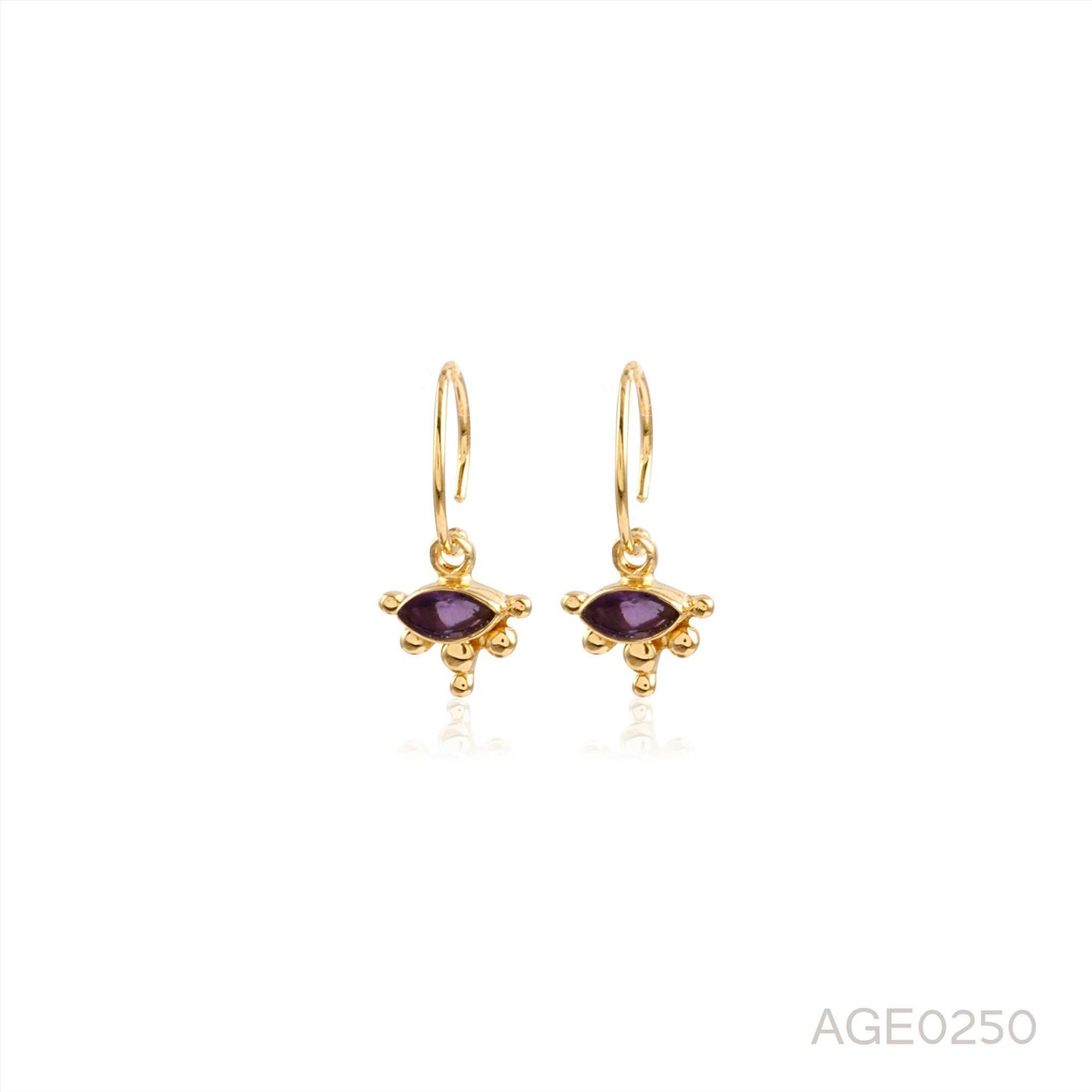 Modern Design Gemstone Hoops Earring Made with 925 Sterling Silver for Women