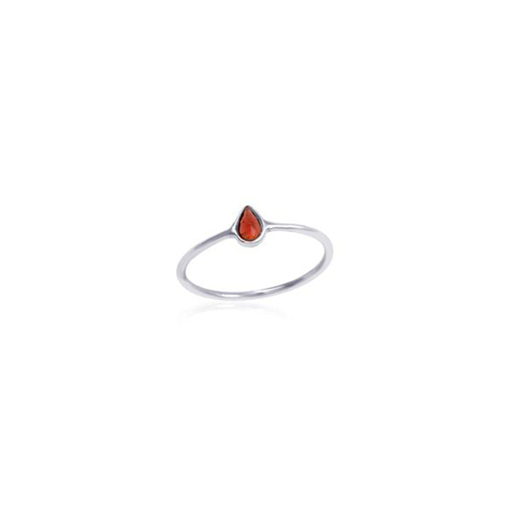 925 Sterling Silver Bazel Stone Silver Ring