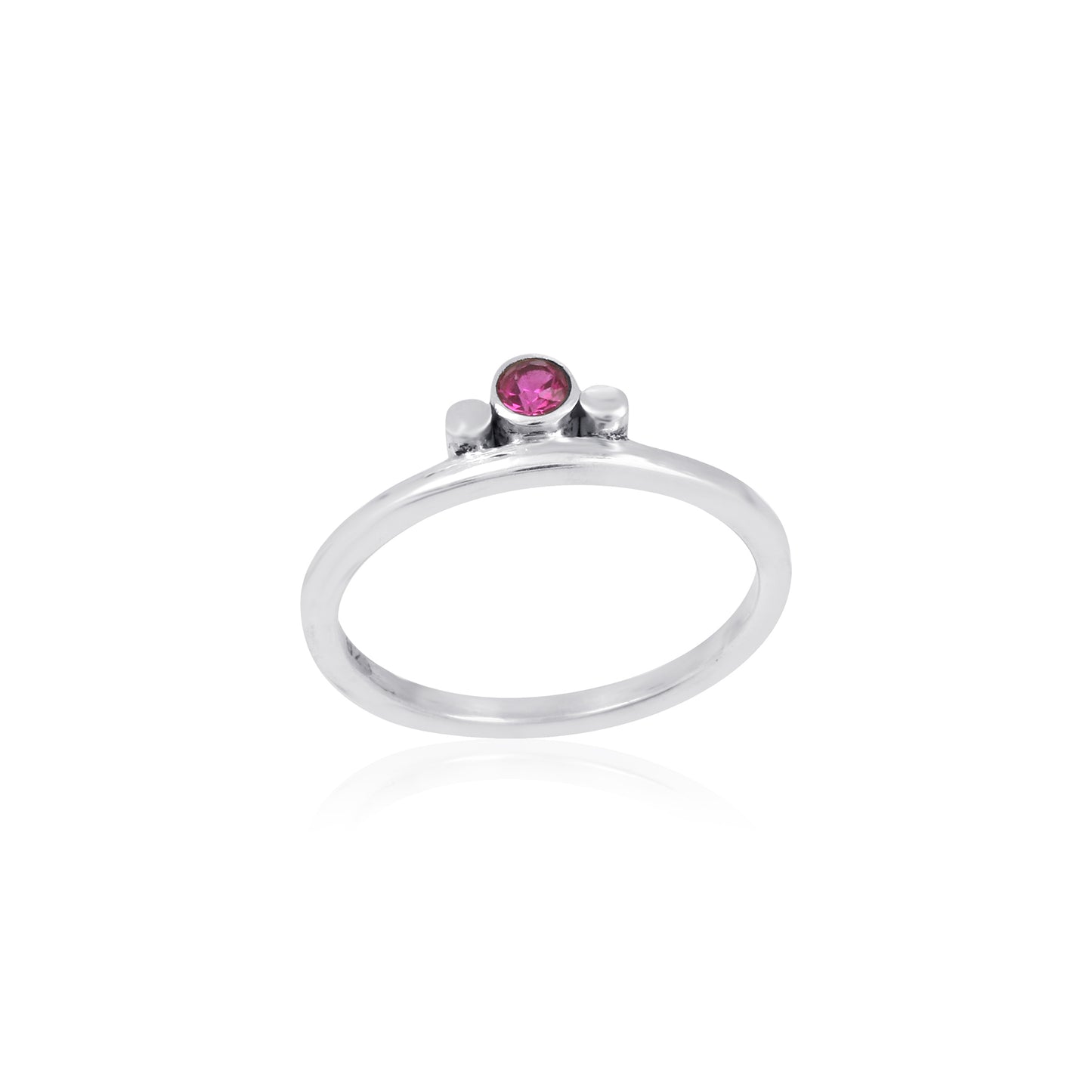 925 Sterling Silver Gemstone Ring for women's