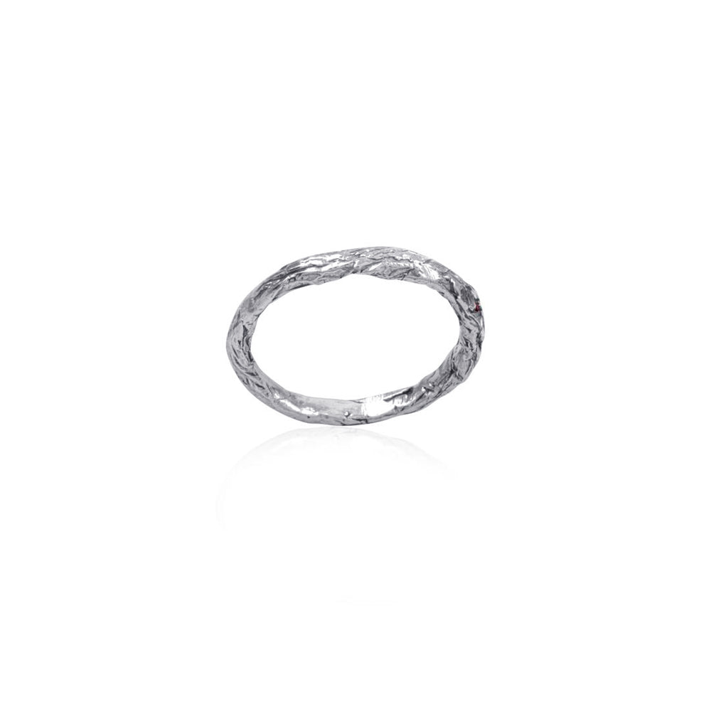 925 Hammer Silver Sterling Ring
