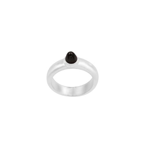925 Sterling Silver Single Stone Silver Ring