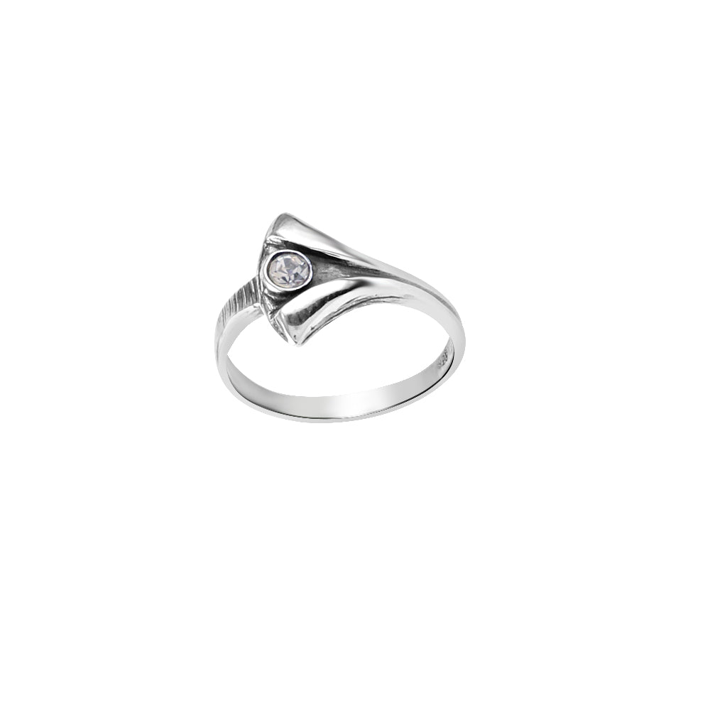 Snake Shape Gemstone Ring With 925 Sterling Silver