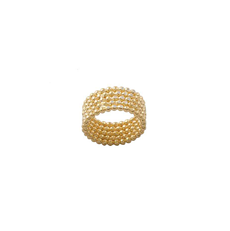 925 Sterling Silver Multi Pearl Silver Ring