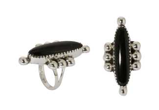925 Sterling Silver Ethnic Silver Single Stone Silver Ring