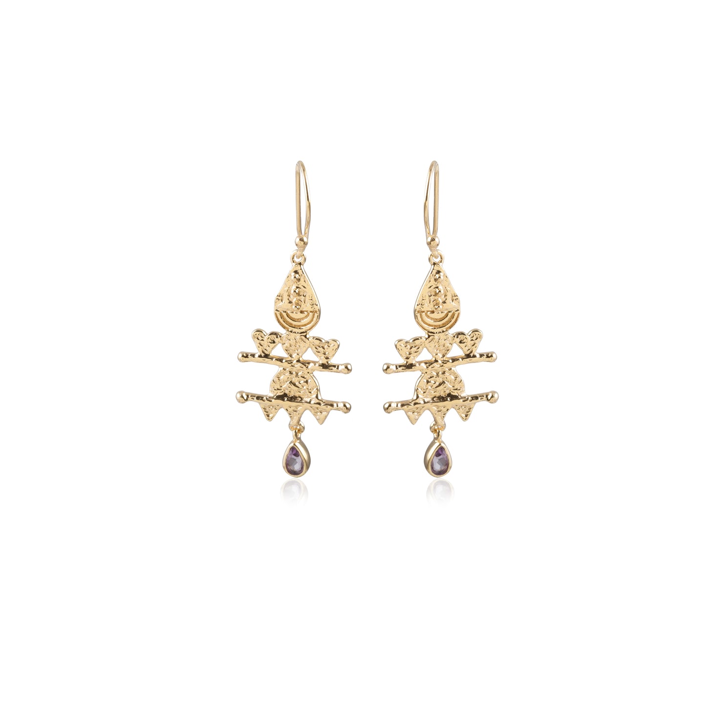 Iconic Modern Design Gemstone Drop Earring For Women
