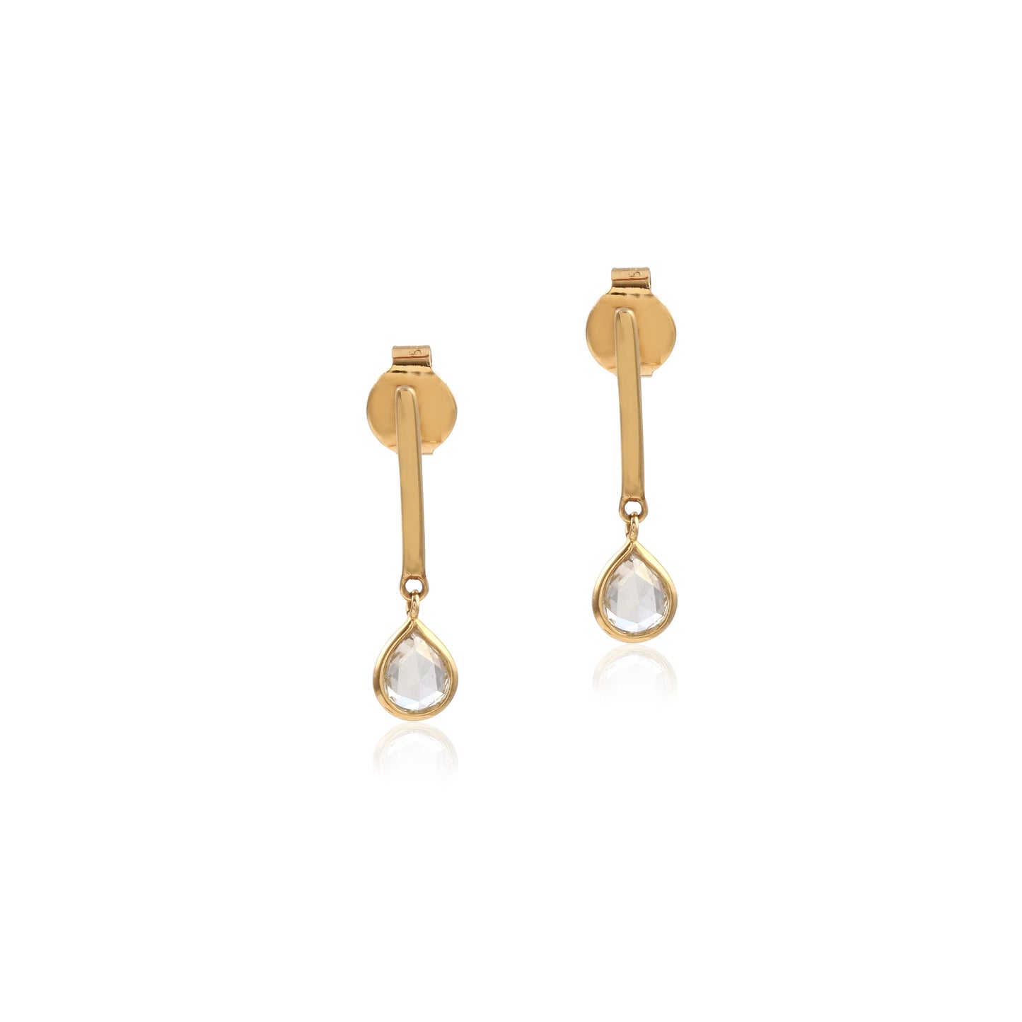 Stylish Single Stone Drop Earring for Women