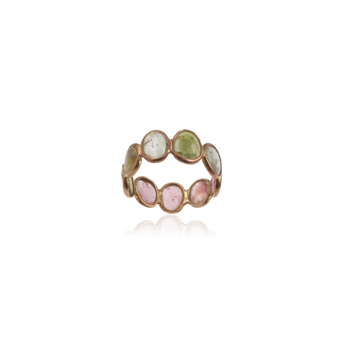 Modern Style Multi stone Silver Ring with 925 Sterling Silver