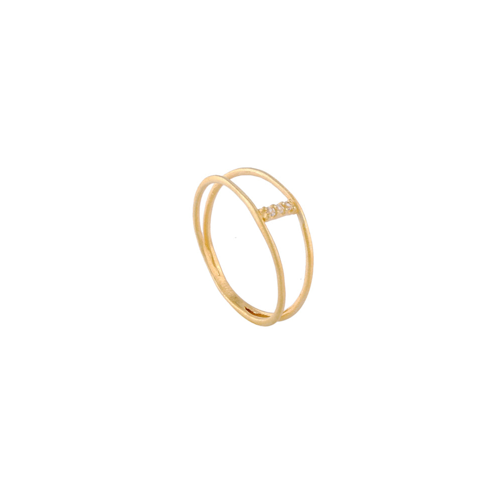 925 Sterling Silver Plain Multi Stone Silver Ring