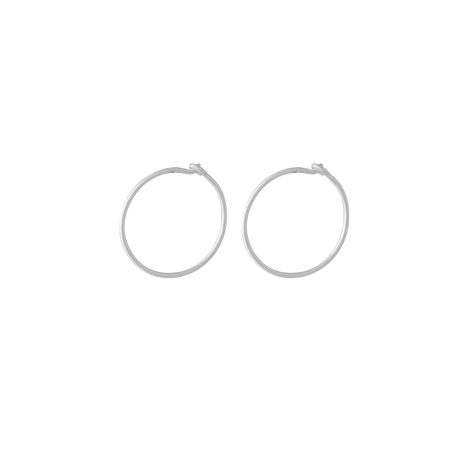 925 Silver Plain Bali Earring