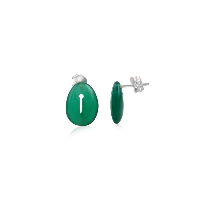 Stylish Gemstone Silver Earring made with 925 Sterling Silver