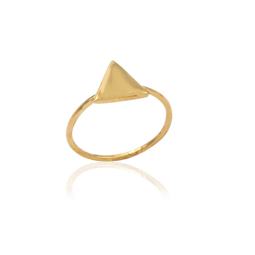 Stylish Gold Platted Silver Ring with 925 Sterling Silver