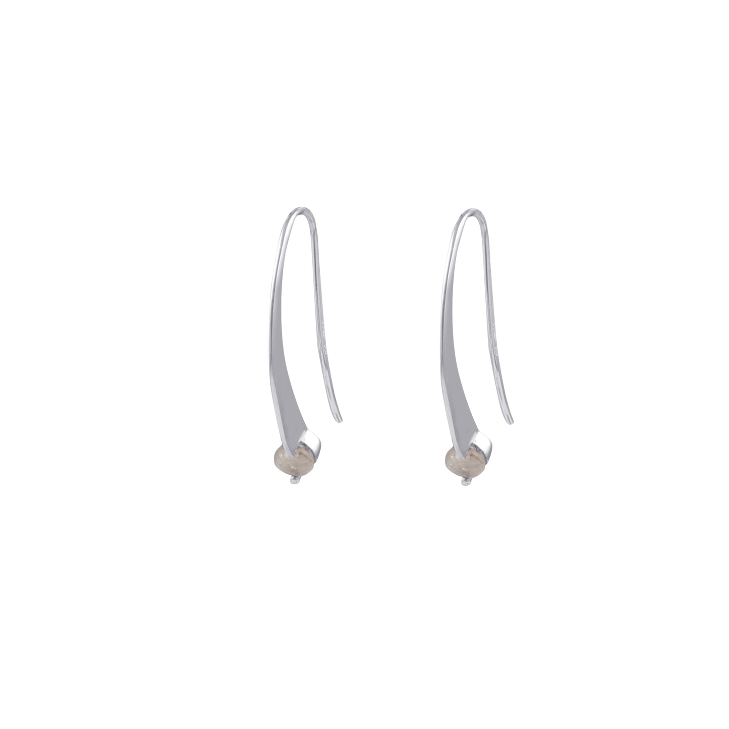 925 Silver Single Stone Ring Earring