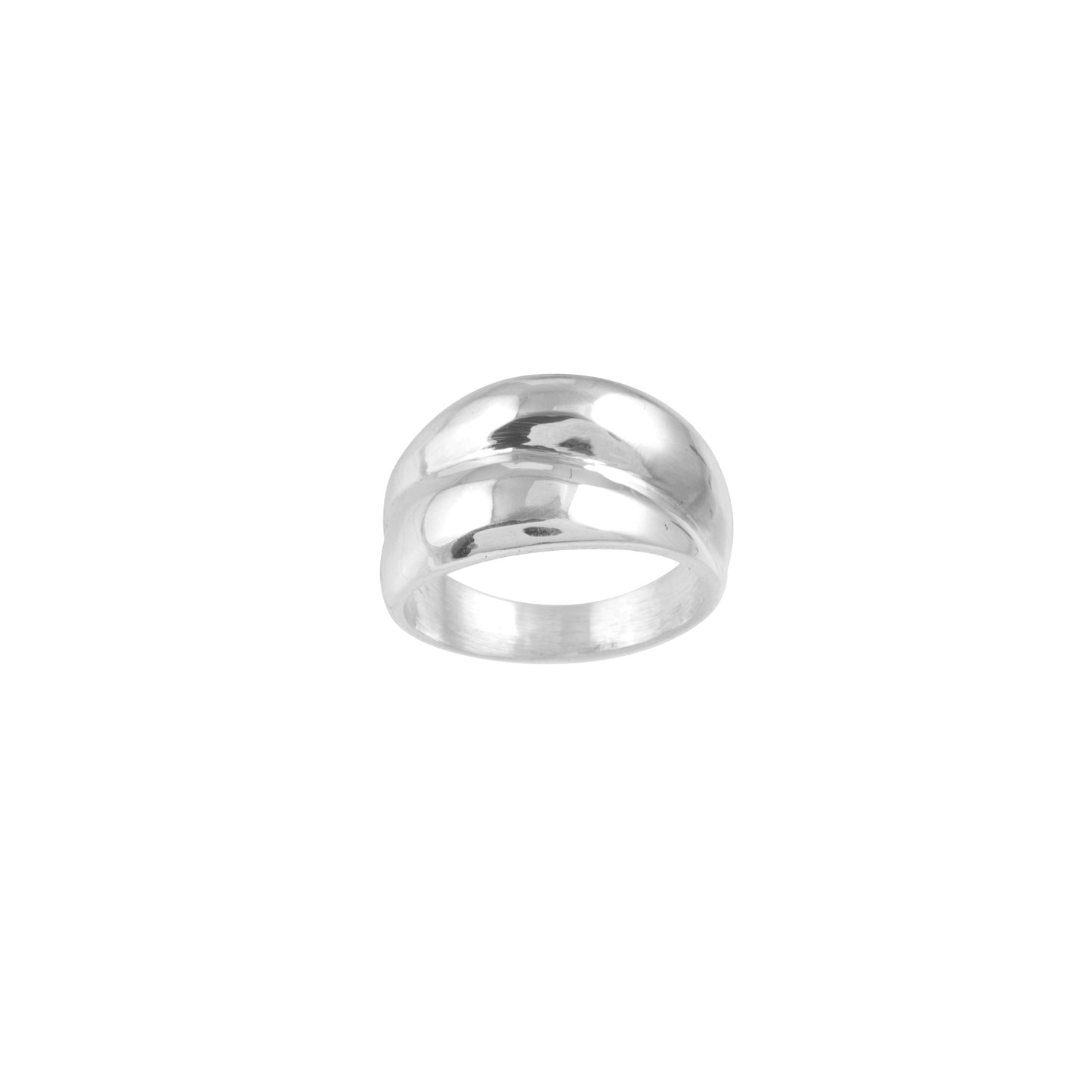 925 Sterling Silver Plain Multi Band Silver Ring