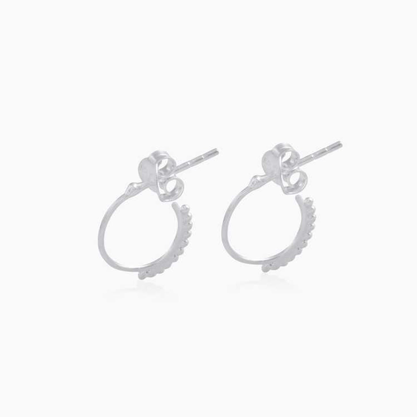 925 Silver Plain Stud Earring