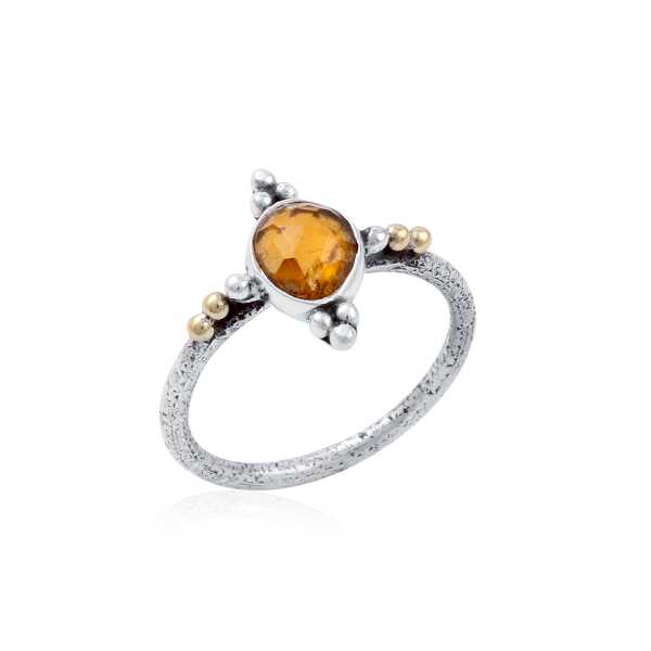 925 Sterling Silver Single Stone Silver Ring