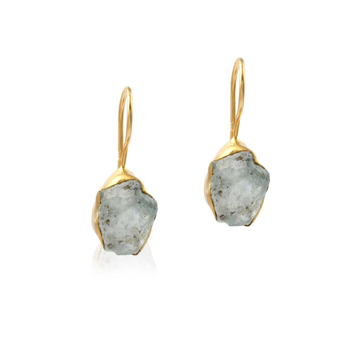 925 Sterling Silver Rough Stone Earring for Women