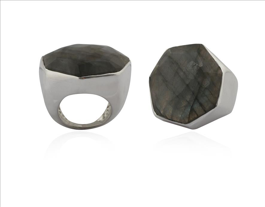 925 Sterling Silver Single Stone Silver Ring