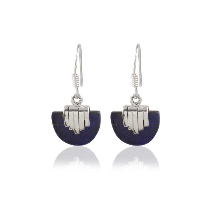 Stylish Single Stone Earring made with 925 Sterling Silver