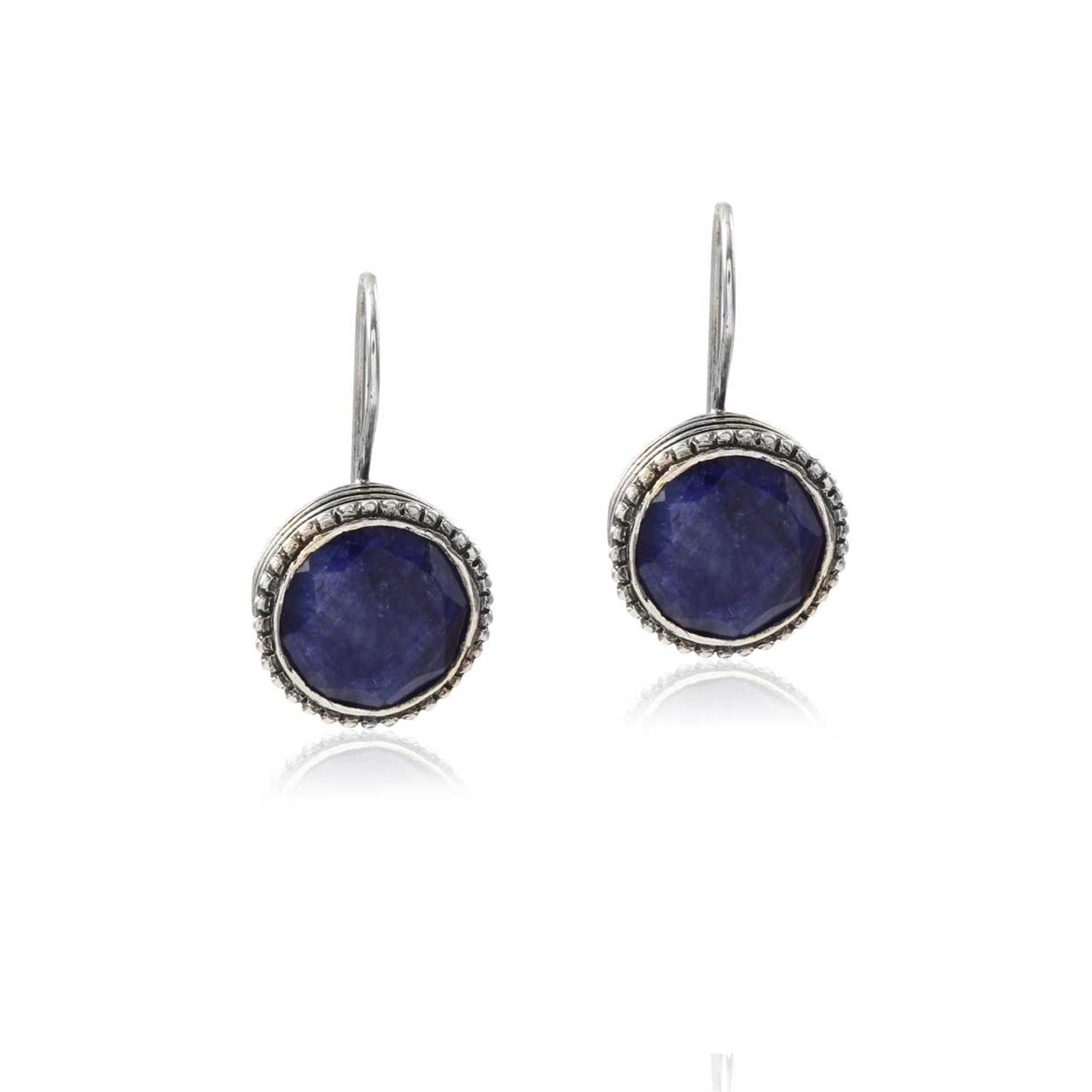 Lapis Stone Drop Earring made with 925 Sterling Silver