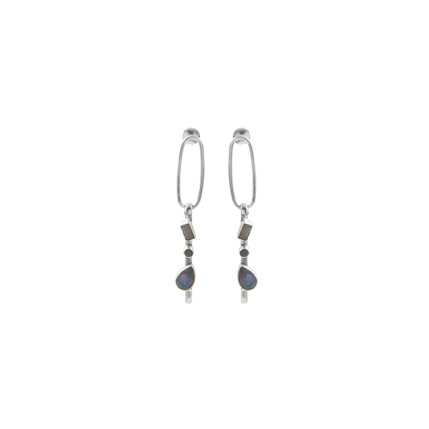 Stylish Multi Gemstone Earring made With 925 Sterling Silver for Women