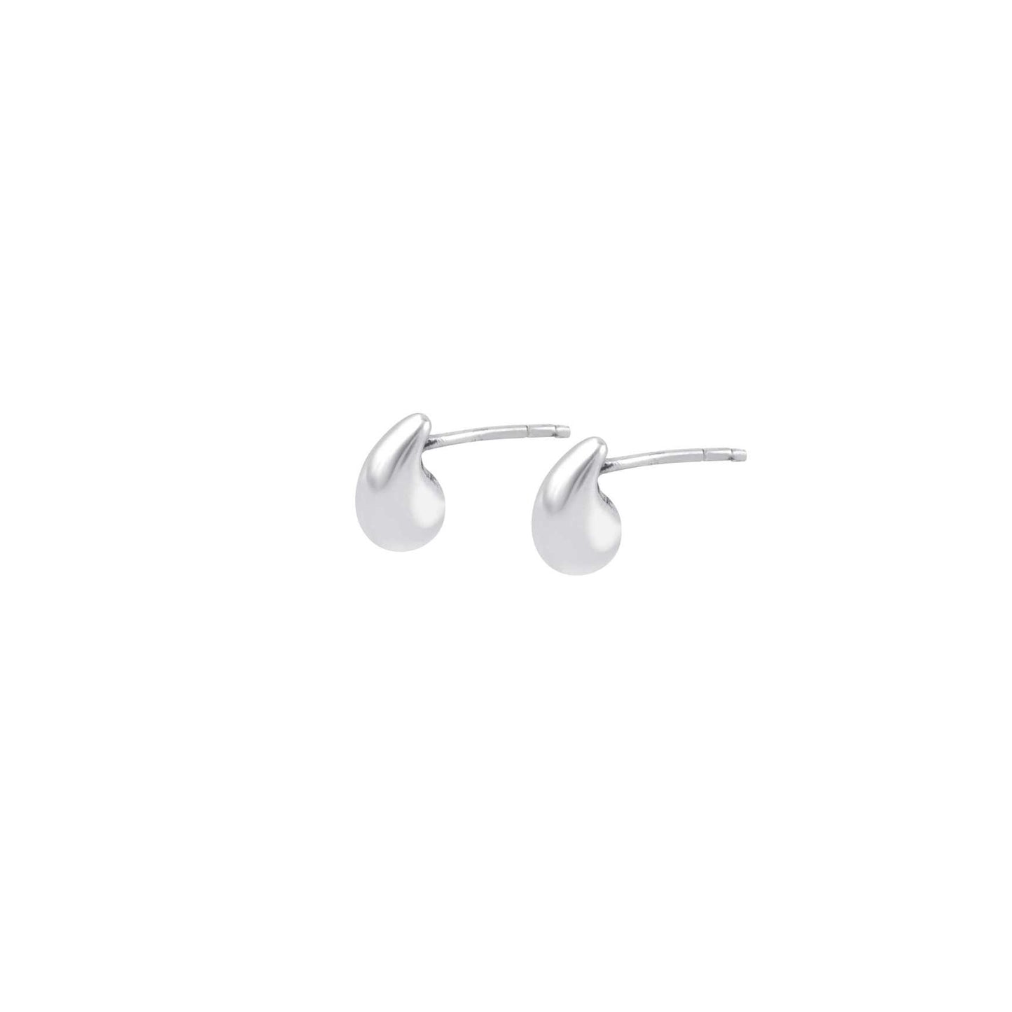 925 Silver Drop Plain Studd Earring
