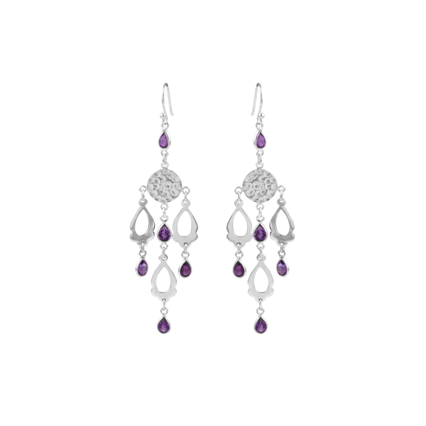 Premium Multi Gemstone Drop Earring made with 925 Sterling Silver