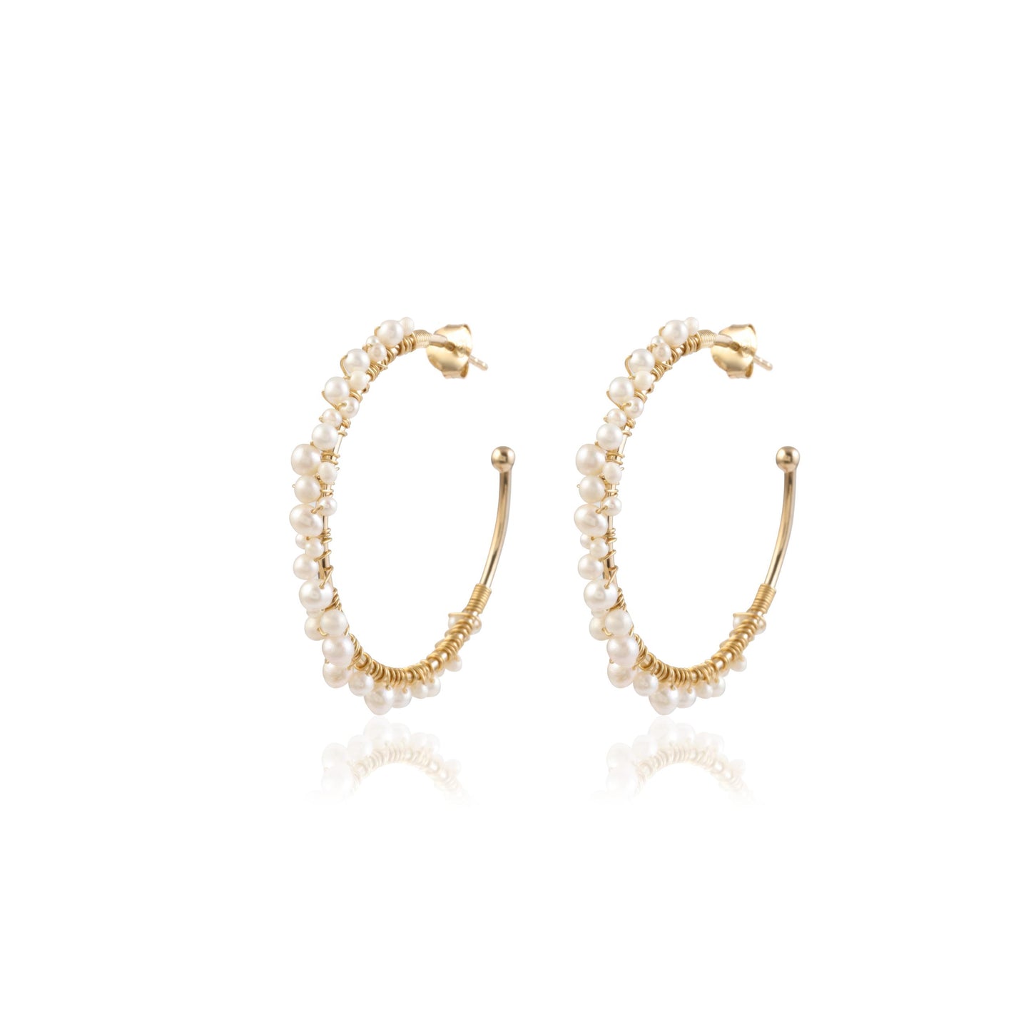 Stylish White Pearl Silver Earring made with 925 Sterling Silver