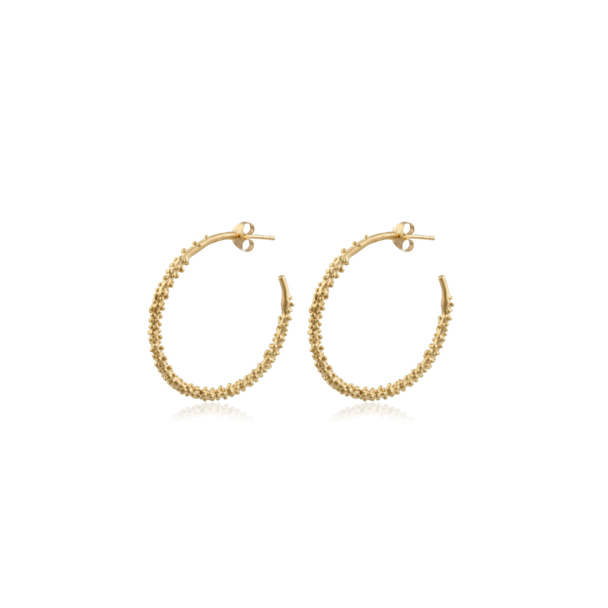 Rawa Studded Gold Platted Silver Earring made with 925 Sterling Silver