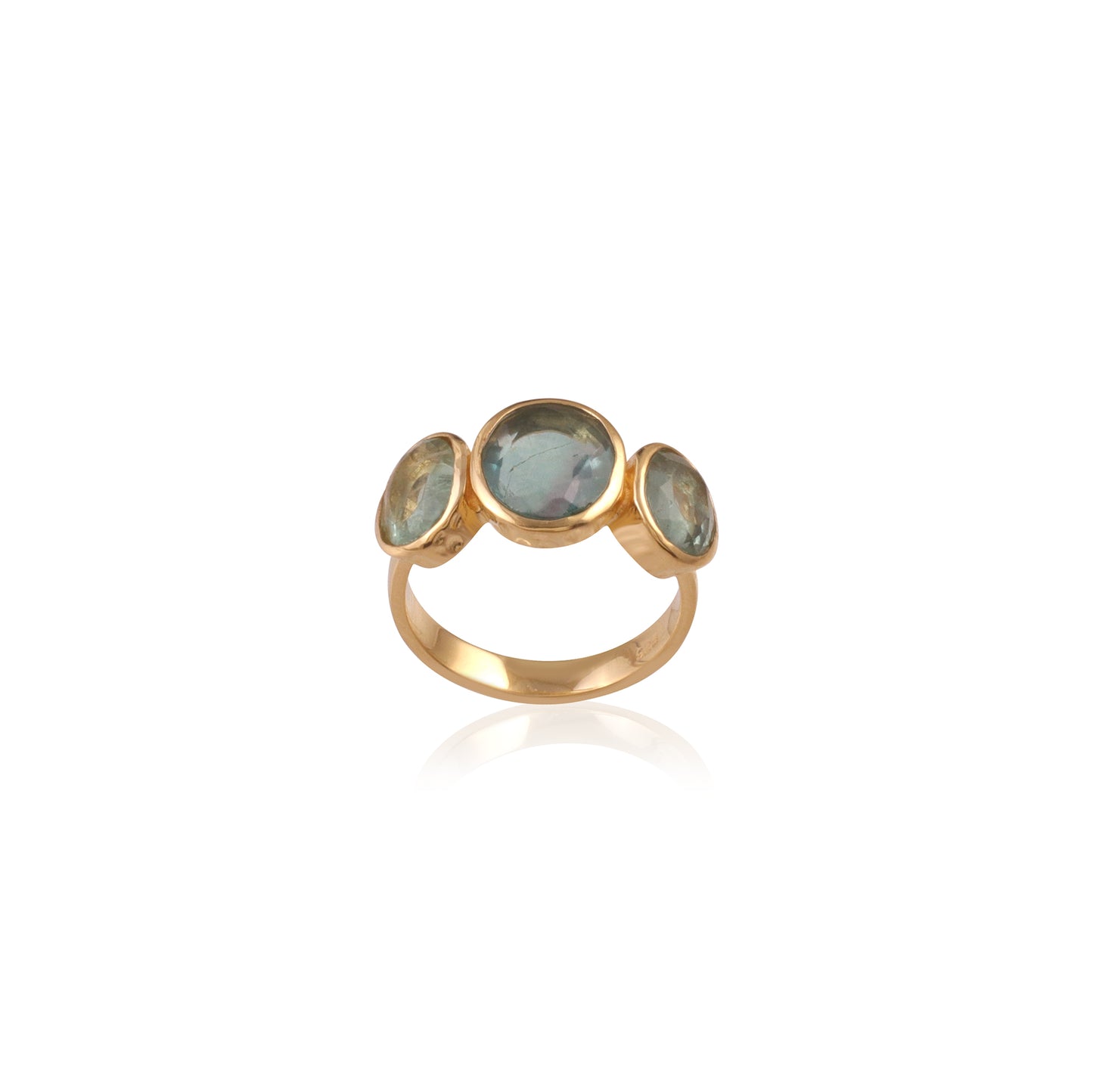 Silver Multi Gemstone Ring
