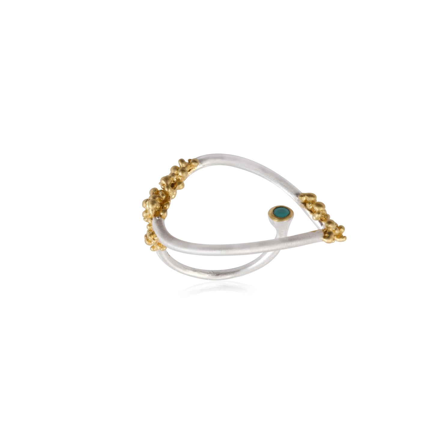 925 Sterling Silver Bazel Stone Silver Ring