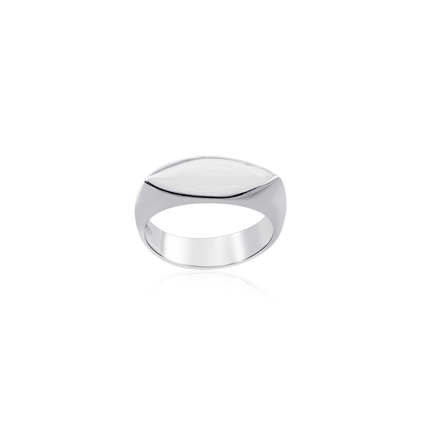 Designer Plain Silver Ring With 925 Sterling Silver