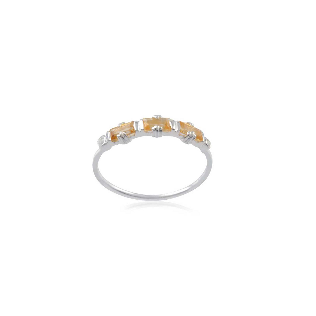 925 Sterling Silver Multi Gem Stone Silver Ring