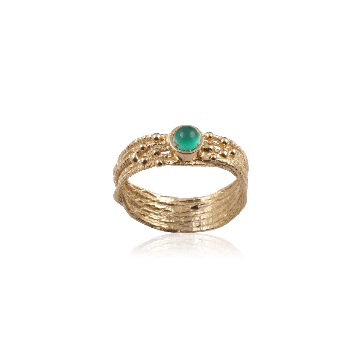 Silver Single Stone Ring
