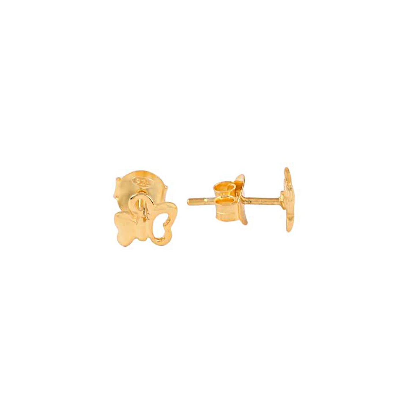 925 Silver Plain Studd Earring