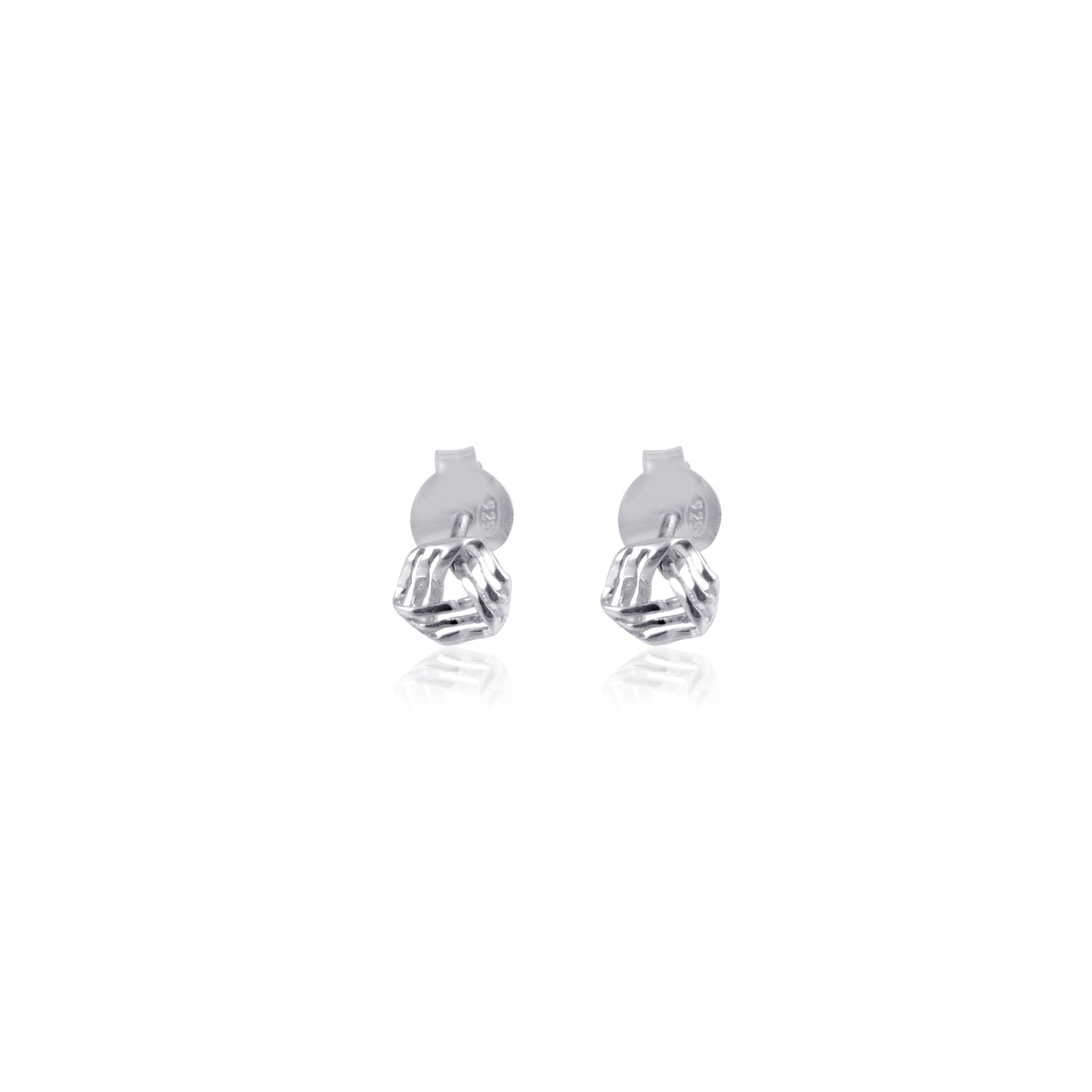 925 Silver Plain Studd Earring