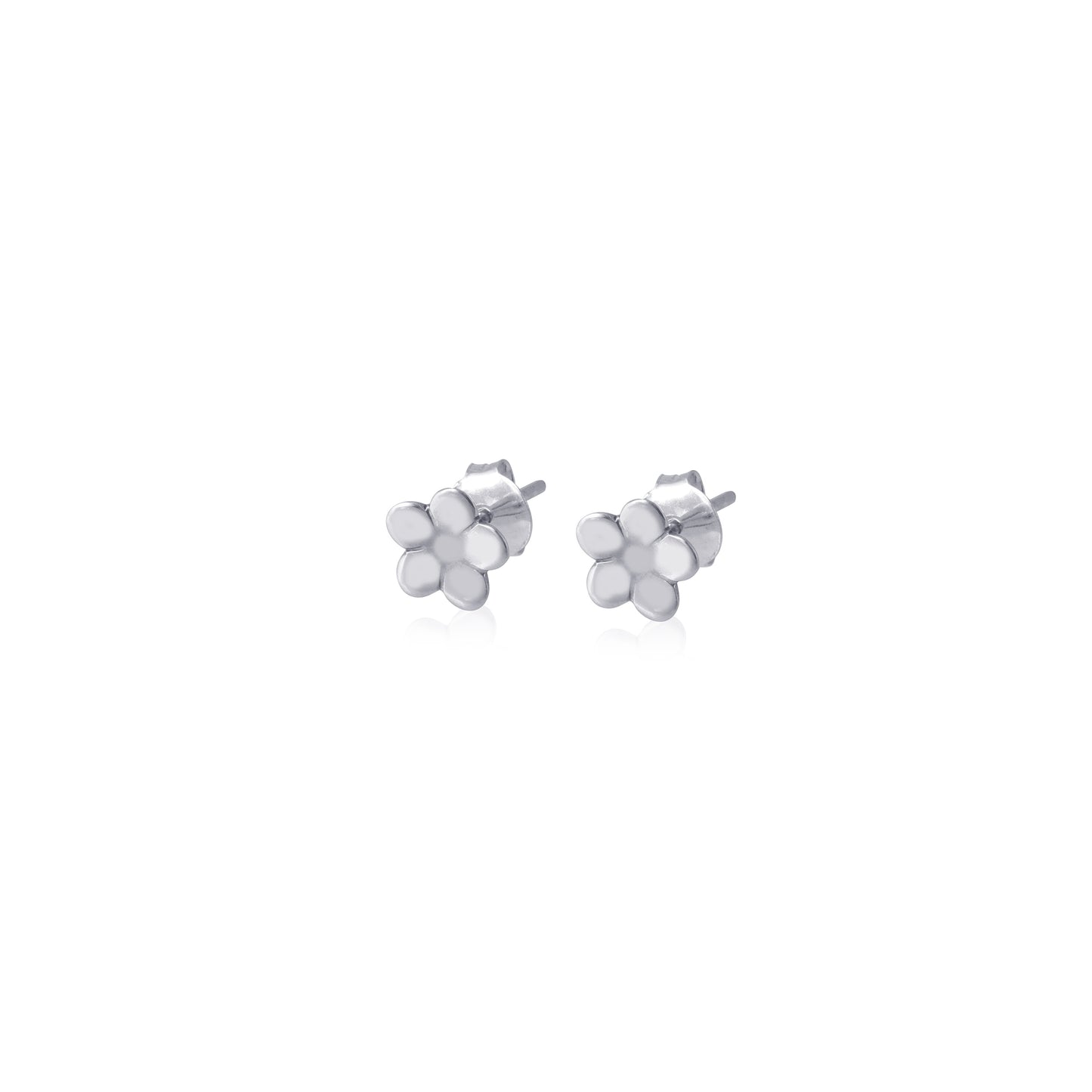 925 Silver Plain Stud Earring