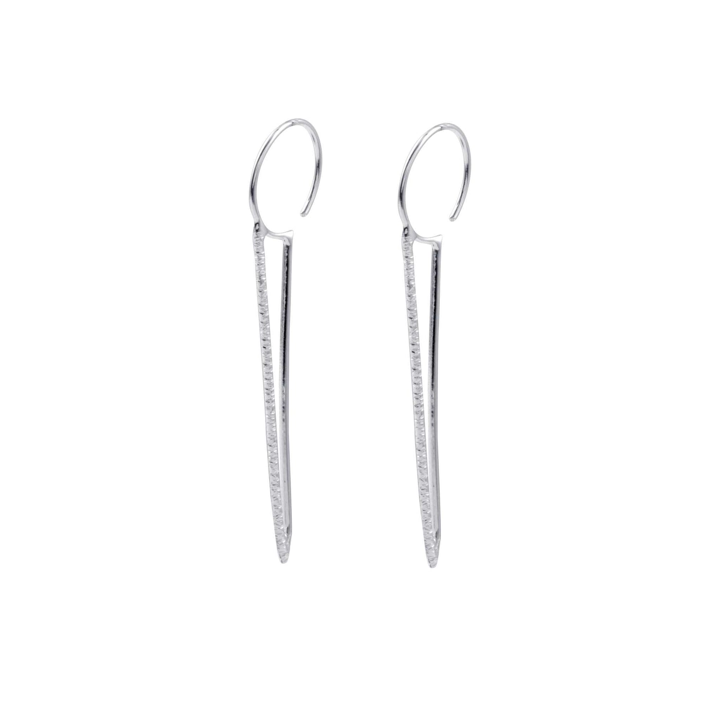 Elegant Simple Drop Hoop Earring for Women Lightweight Fashion Jewellery Earring