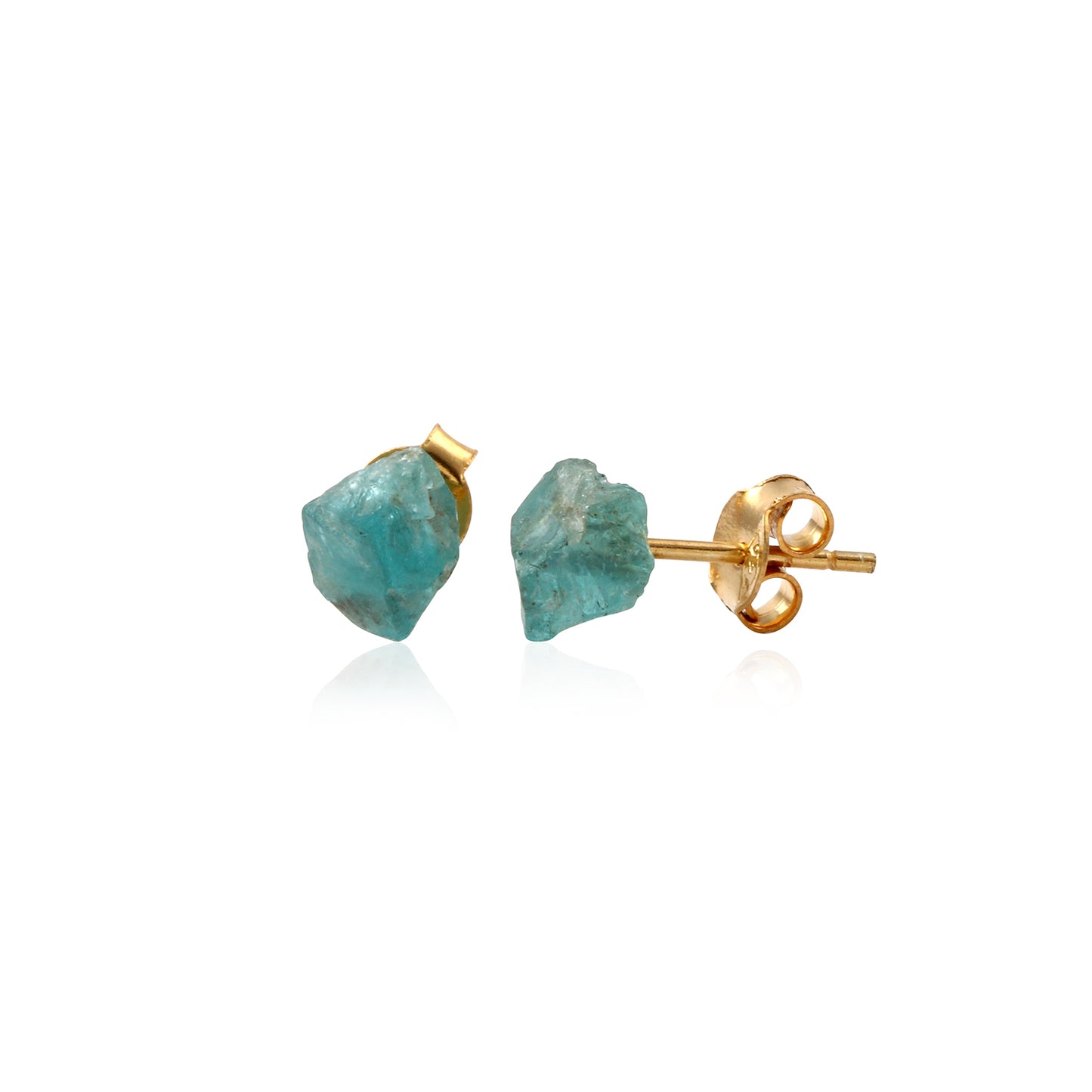 Rough Stone Silver Earring made with 925 Sterling Silver