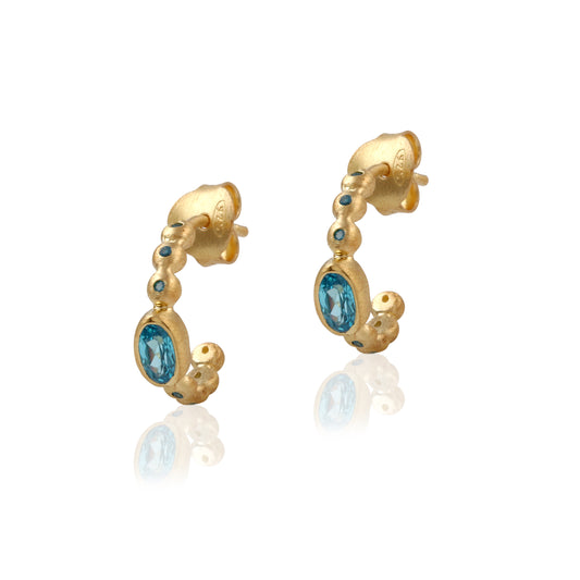 925 Sterling Silver Ethnic Studded Earring for Women