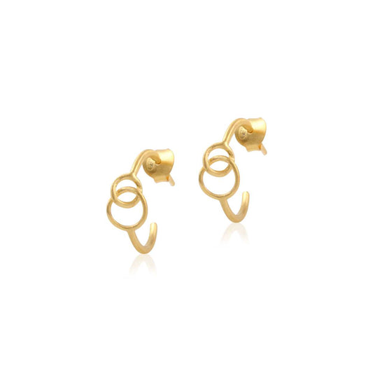 925 Silver Plain Studd Earring