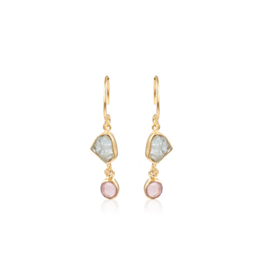 Elegant Gemstone  Earring made with 925 Sterling Silver