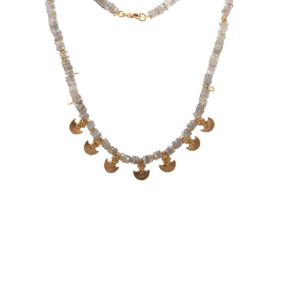Gemstone Necklace with 925 Sterling Silver