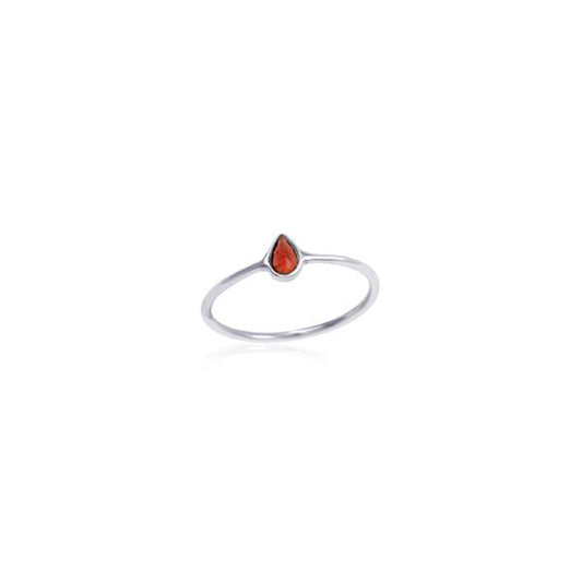 925 Sterling Silver Bazel Stone Silver Ring