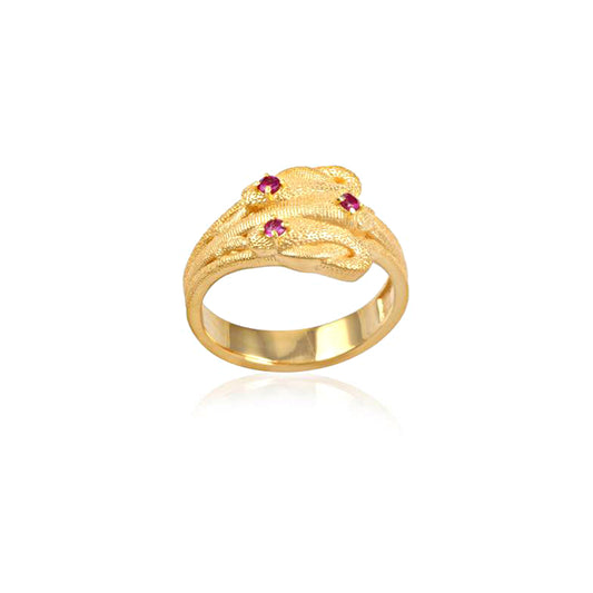 Silver Multi Gemstone Ring