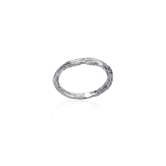 925 Hammer Silver Sterling Ring