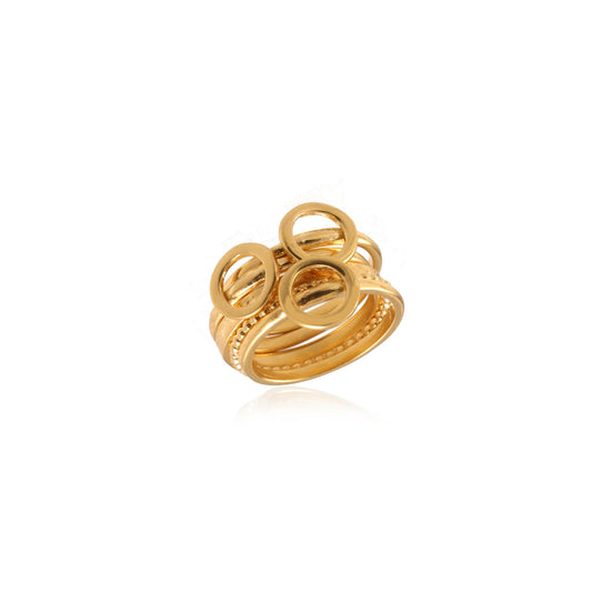 Plain Ring With Silver