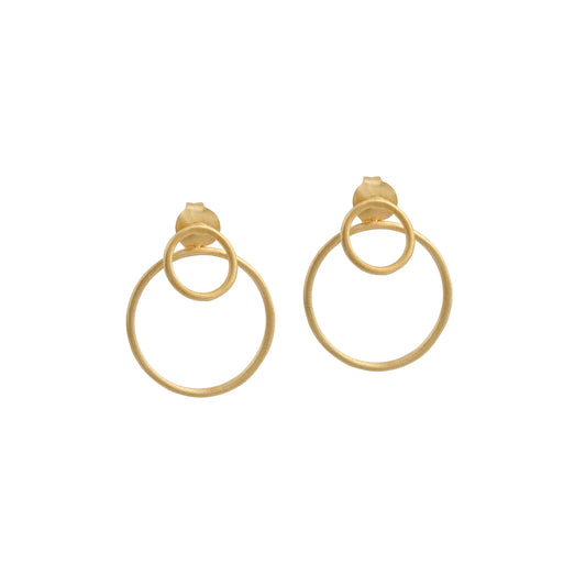 925 Silver Plain Hoop Stud Earring