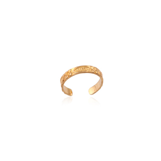925 Sterling Silver Carving Ring